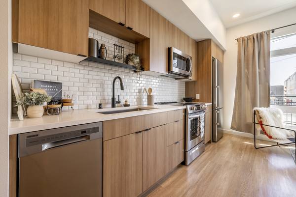 kitchen at Ballard Yards Apartments