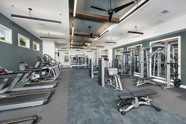 fitness center at Henry House at Clift Farm Apartments