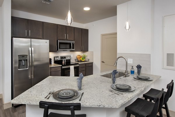 kitchen at Henry House at Clift Farm Apartments