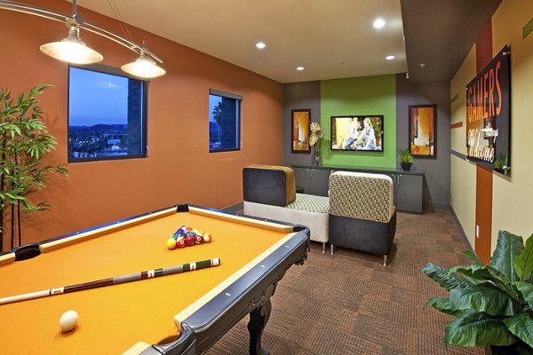clubhouse game room at Latitude33 Apartments