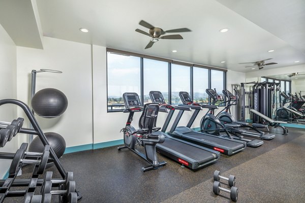 fitness center at Latitude33 Apartments