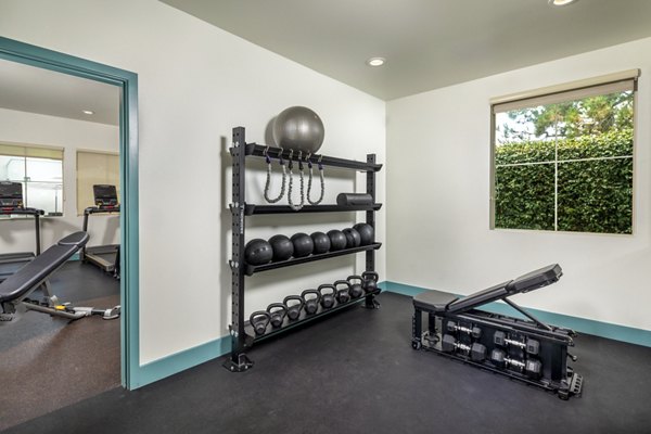 fitness center at Latitude33 Apartments