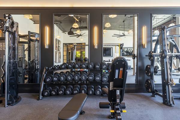 fitness center at NINE88 Apartments