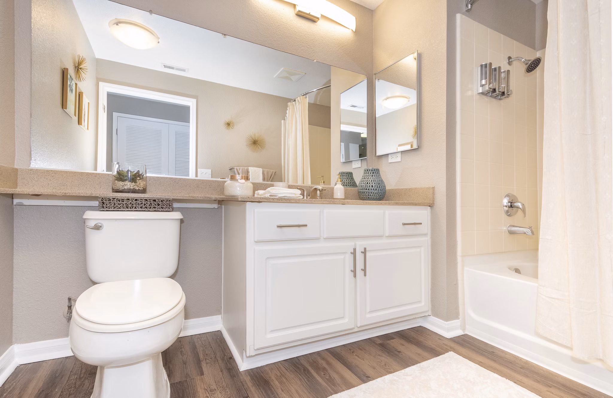 Modern bathroom with elegant fixtures at Park Crossing Apartments
