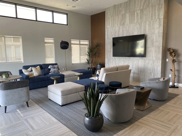 Stylish clubhouse featuring modern decor at Westgate Apartments