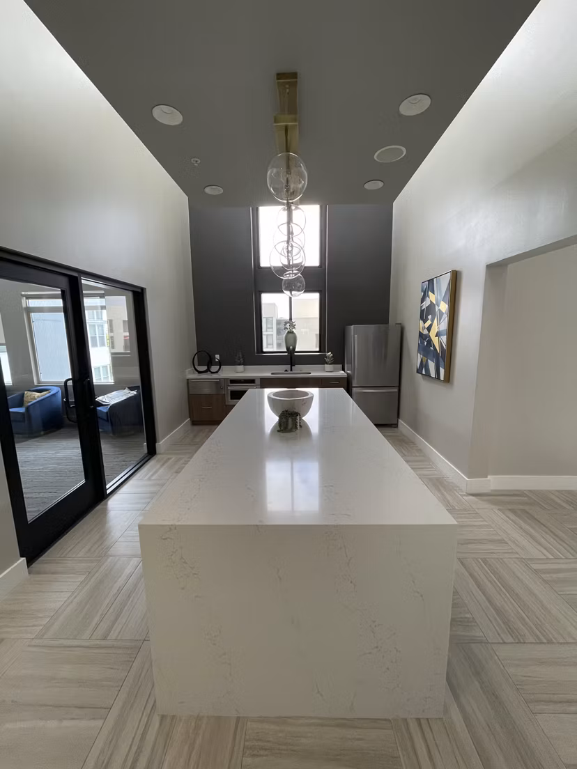 Elegant clubhouse featuring modern decor and comfortable seating at Westgate Apartments
