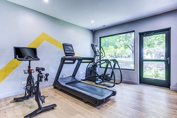 State-of-the-art fitness center with modern equipment at Orion Elk Grove Apartments