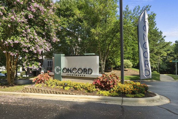 Concord Apartments: Modern signage for luxury living in a premier community