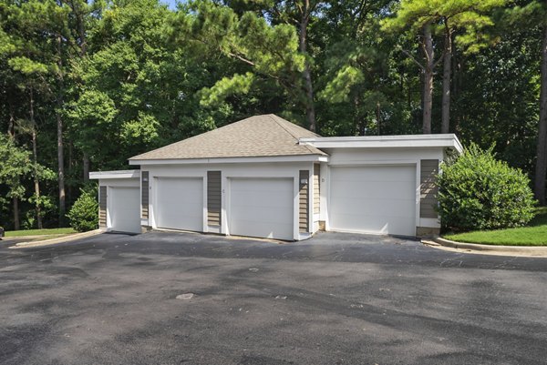 Spacious parking garage at Concord Apartments with ample lighting and secure access for residents