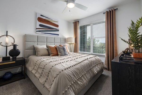 bedroom at The Easley Apartments