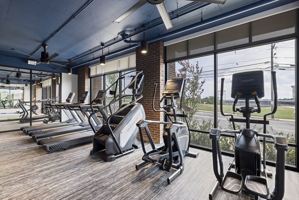 fitness center at The Easley Apartments