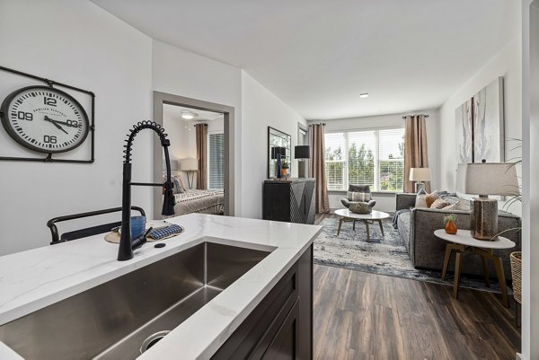 kitchen at The Easley Apartments