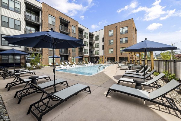 pool at The Easley Apartments