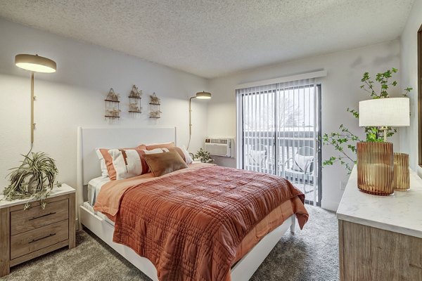 Contemporary bedroom with stylish decor at Shift Apartments luxury residences