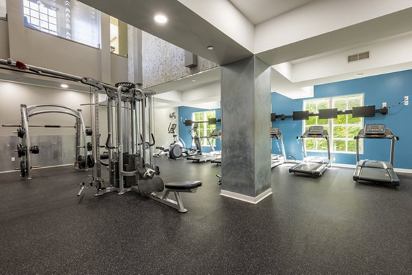 fitness center at Middletown Landing Apartments