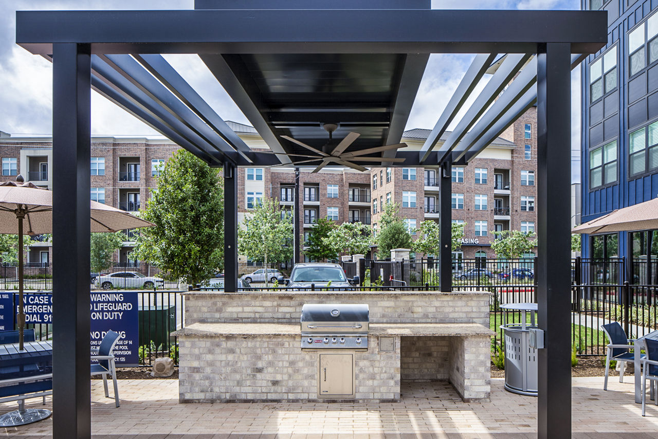 Grill area at Prose Hardy Yards