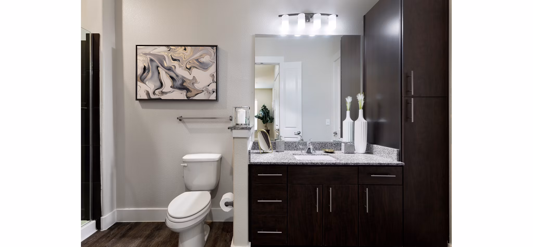 bathroom at Ivy Point Cypress Apartments 