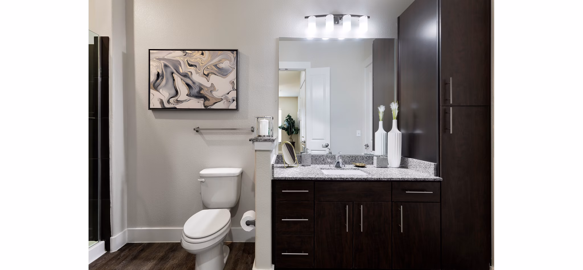 bathroom at Ivy Point Cypress Apartments 