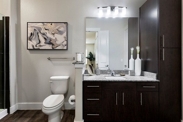 bathroom at Ivy Point Cypress Apartments 