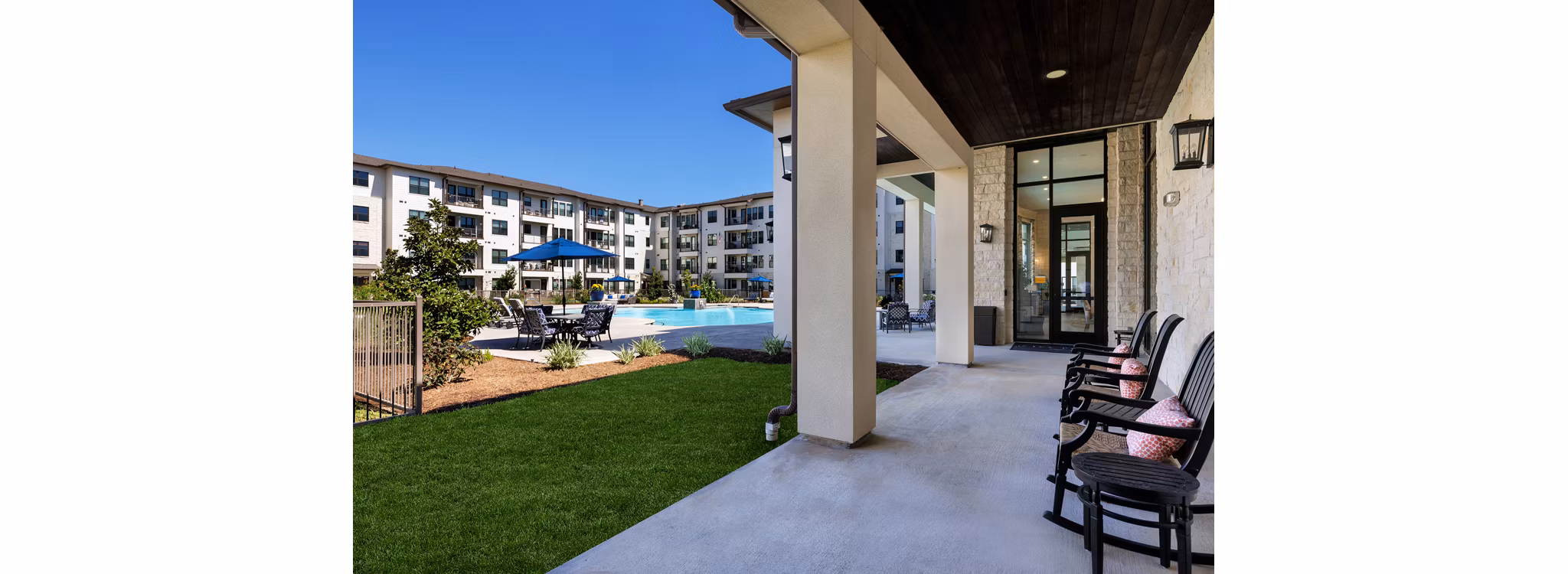patio at Ivy Point Cypress Apartments 