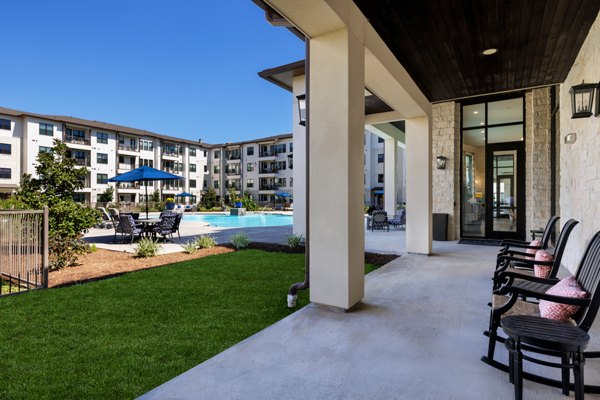 patio at Ivy Point Cypress Apartments 