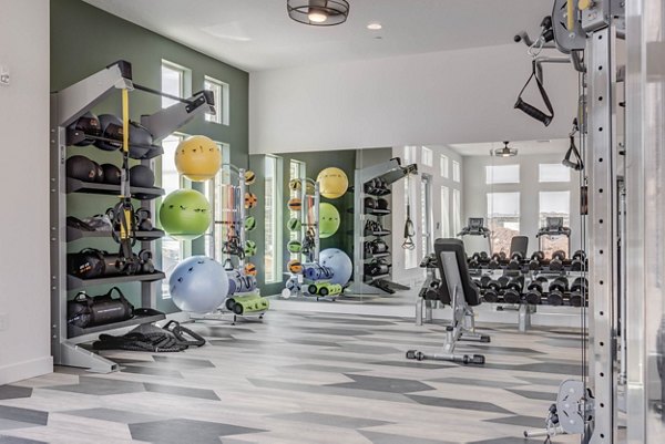 fitness center at Aspire Apartments