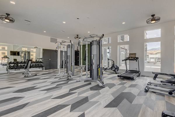 fitness center at Aspire Apartments