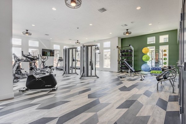 fitness center at Aspire Apartments