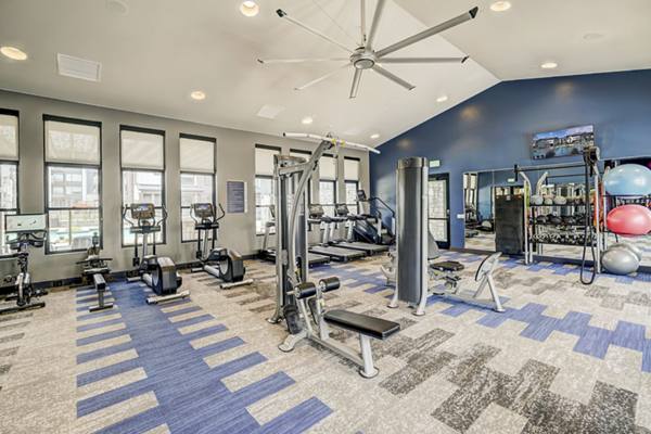 fitness center at Outlook Nine Mile Apartments