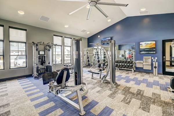 fitness center at Outlook Nine Mile Apartments