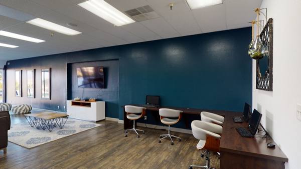 business center at Annex Apartments