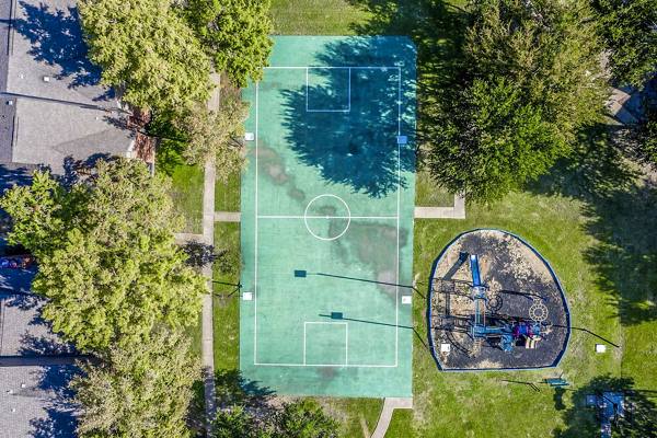 playground and sport court at Eastgrove Apartments