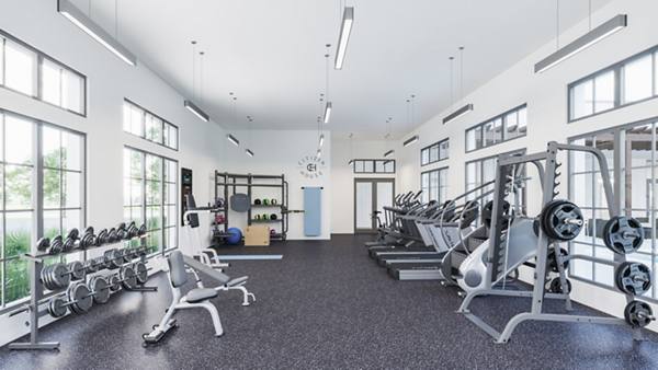 fitness center at Citizen House Kyle Apartments