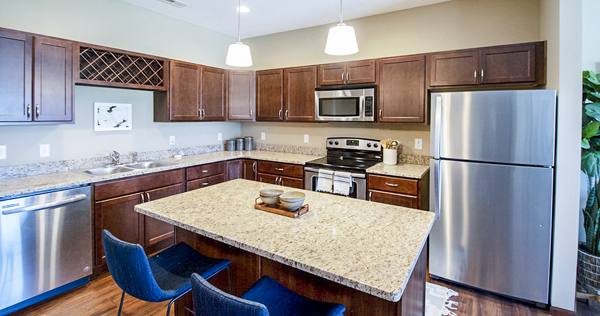 kitchen at Aspire Townhomes Apartments