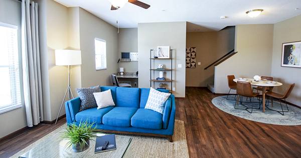 living room at Aspire Townhomes Apartments