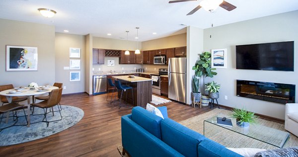 living room at Aspire Townhomes Apartments