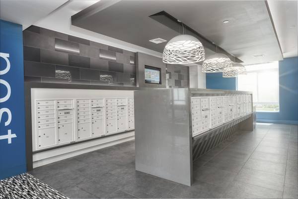 mail room at Vista Brooklyn Apartments