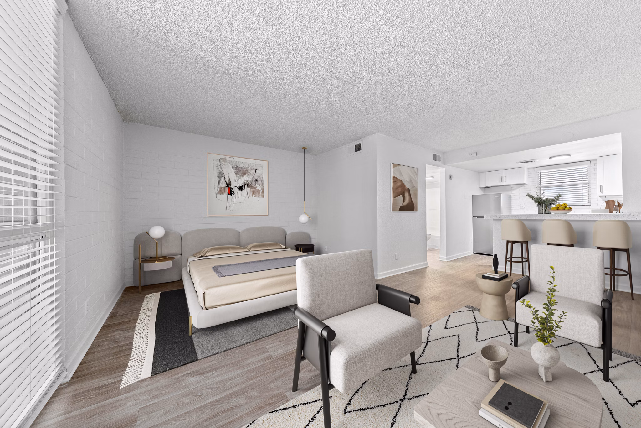 bedroom at Crosstown Phoenix West Apartments