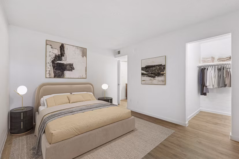 bedroom at Crosstown Phoenix West Apartments 