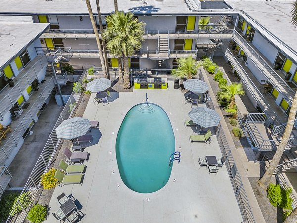 pool at Crosstown Phoenix East Apartments