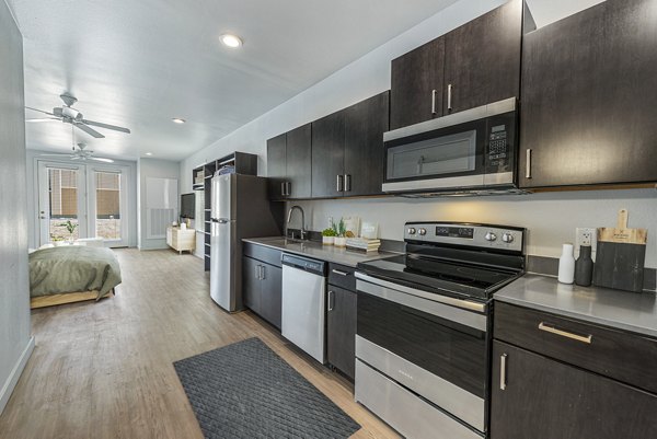 kitchen at FLATZ 432 Apartments