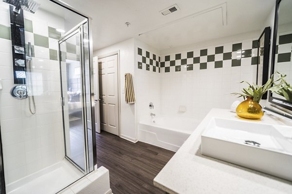 bathroom at Muse at SoCo Apartments