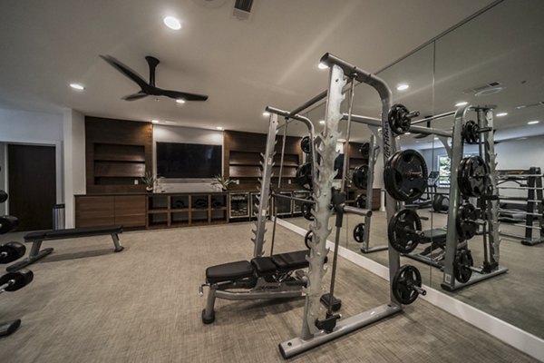 Fitness center with modern equipment at Muse at SoCo Apartments, perfect for an active lifestyle Experience luxury living with top-notch amenities