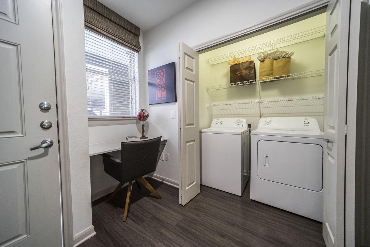 Laundry room at Muse At Soco