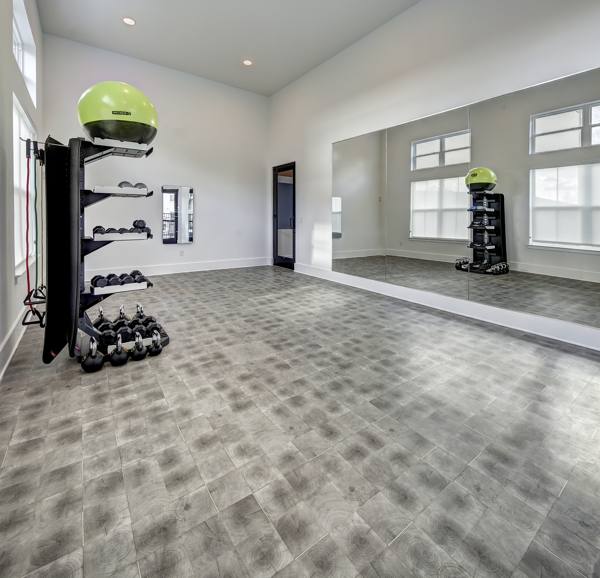 fitness center at Leander Park Apartments
