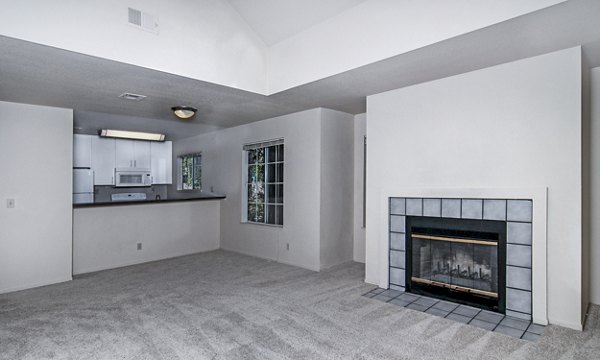 living room at Wood Creek Apartments