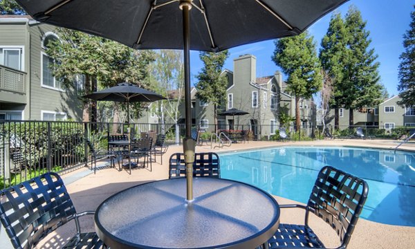 pool/patio at Wood Creek Apartments