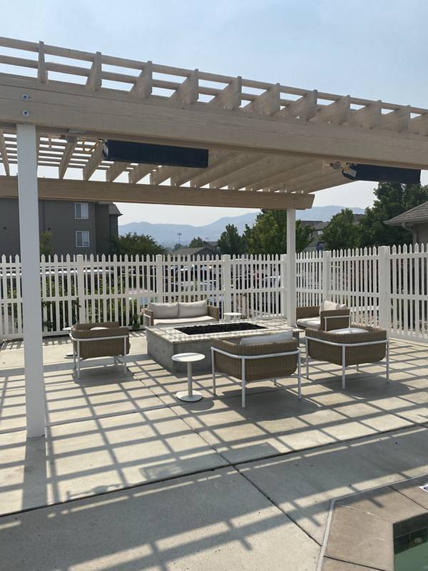 patio area at Monarch Meadows Apartments