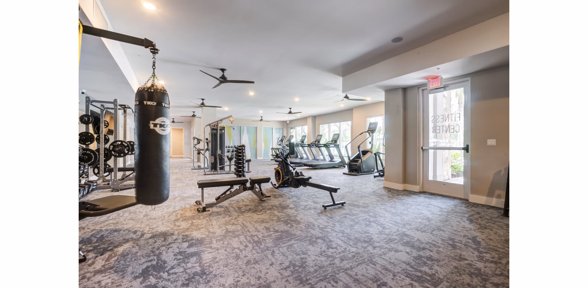 fitness center at Summerhouse Lakewood Ranch Apartments