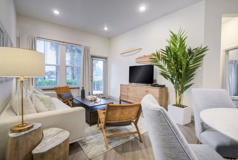 living room at Summerhouse Lakewood Ranch Apartments